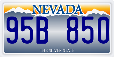 NV license plate 95B850