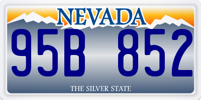 NV license plate 95B852