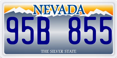 NV license plate 95B855