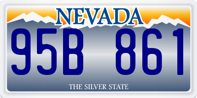 NV license plate 95B861