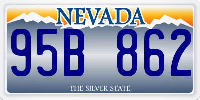 NV license plate 95B862