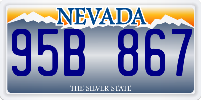 NV license plate 95B867