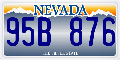 NV license plate 95B876