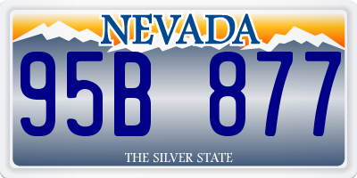 NV license plate 95B877