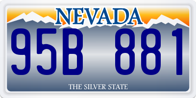 NV license plate 95B881