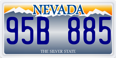 NV license plate 95B885