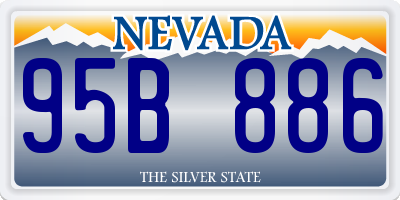NV license plate 95B886