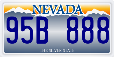 NV license plate 95B888
