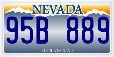 NV license plate 95B889