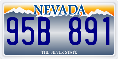 NV license plate 95B891