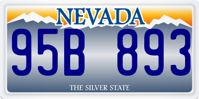 NV license plate 95B893