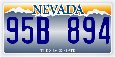 NV license plate 95B894