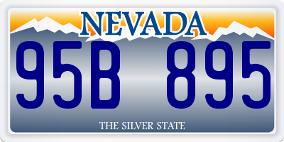 NV license plate 95B895