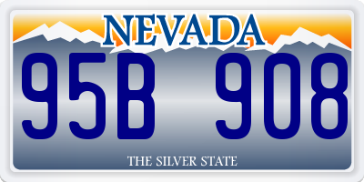 NV license plate 95B908