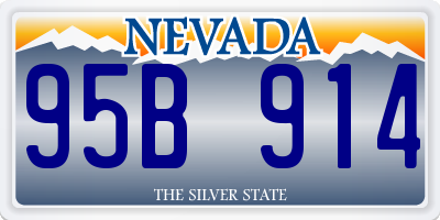 NV license plate 95B914