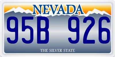 NV license plate 95B926