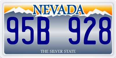 NV license plate 95B928