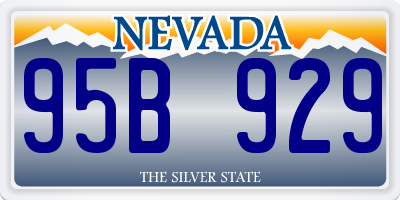 NV license plate 95B929