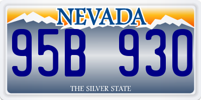 NV license plate 95B930