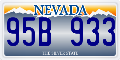 NV license plate 95B933