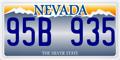 NV license plate 95B935