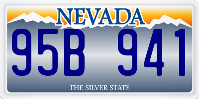 NV license plate 95B941