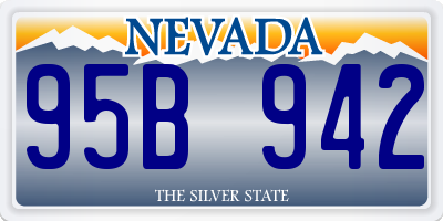 NV license plate 95B942