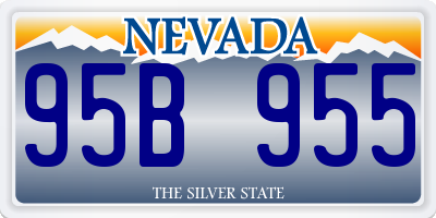 NV license plate 95B955