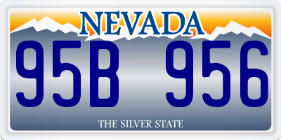 NV license plate 95B956