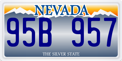 NV license plate 95B957