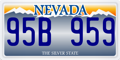 NV license plate 95B959