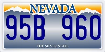 NV license plate 95B960