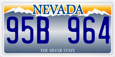 NV license plate 95B964