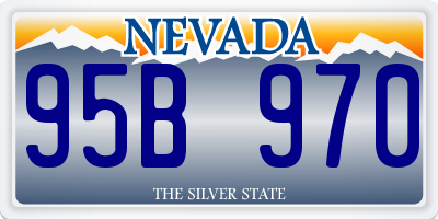 NV license plate 95B970