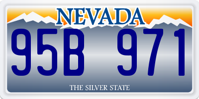 NV license plate 95B971