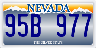 NV license plate 95B977