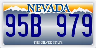 NV license plate 95B979