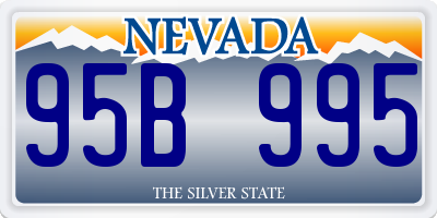 NV license plate 95B995