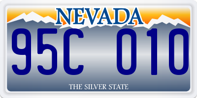 NV license plate 95C010