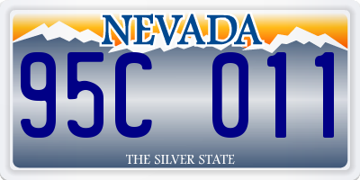 NV license plate 95C011