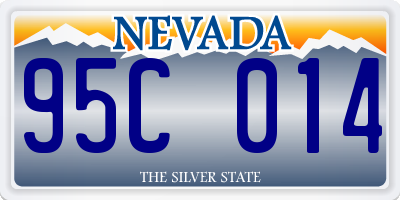 NV license plate 95C014