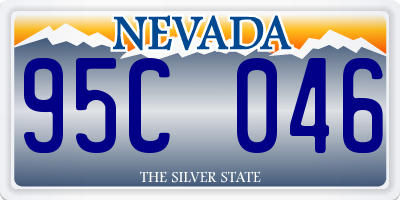 NV license plate 95C046