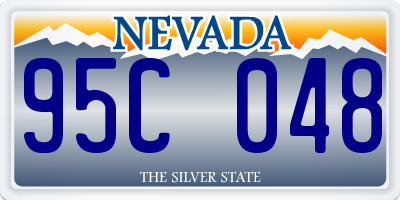 NV license plate 95C048