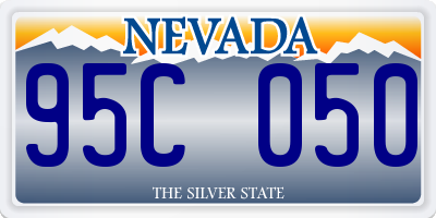 NV license plate 95C050