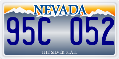 NV license plate 95C052