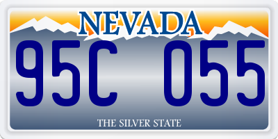 NV license plate 95C055