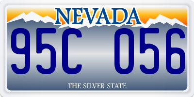 NV license plate 95C056