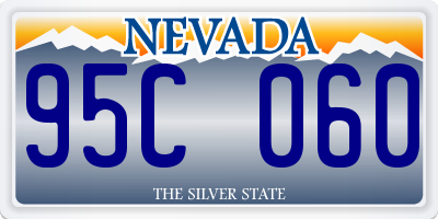 NV license plate 95C060