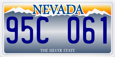 NV license plate 95C061