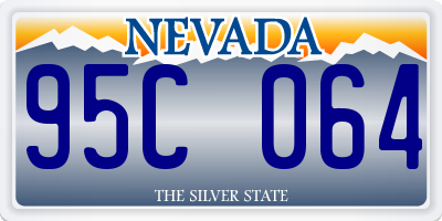 NV license plate 95C064